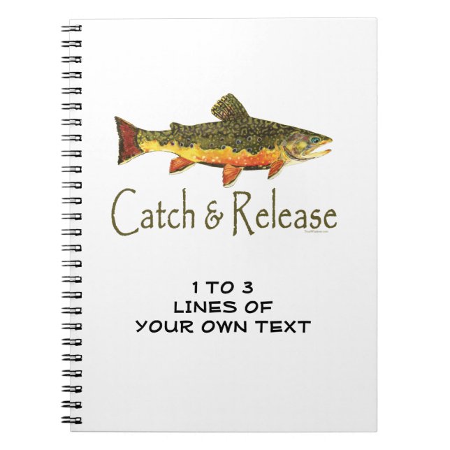Caderno Espiral Pescadores de Trout Fly (Frente)