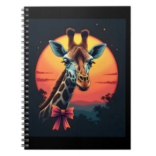 Caderno Espiral Pescoço de Girafa Como uma Montanha-Russa Corrida 