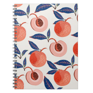 Caderno Espiral Pêssego Apricot Deixa Creme Em Segundo Plano