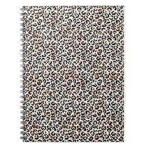 Pêssego Branco Impressão Preta-Leopardo