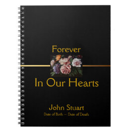 Caderno Espiral Pessoas 2 Memorial Funeral Guest Book SpNB