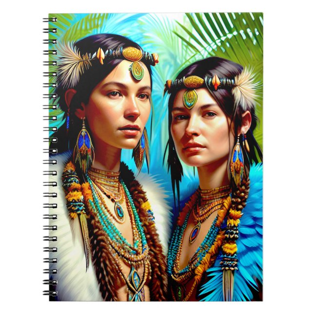 Caderno Espiral Pessoas de pássaros Lemurianos do Notebook do Extr (Frente)