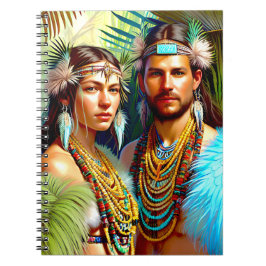 Caderno Espiral Pessoas de pássaros Lemurianos do Notebook do Extr