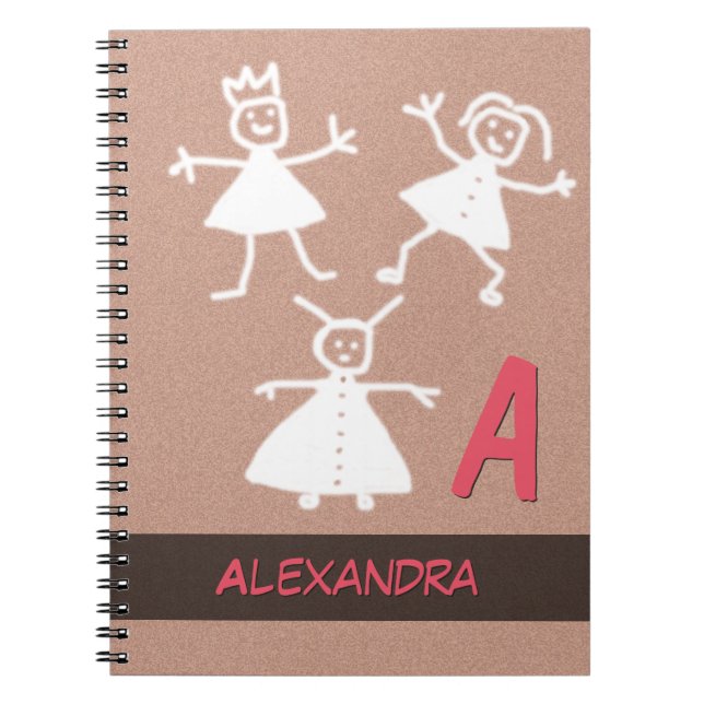 Caderno Espiral Pessoas felizes que sorriem, acenando qualquer nom (Frente)
