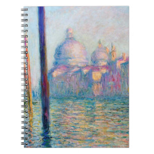 Caderno Espiral Pessoas Impressionistas do Monet Le Grand Canal Fa