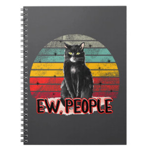 Caderno Espiral Pessoas Ow Pretas para Vintage
