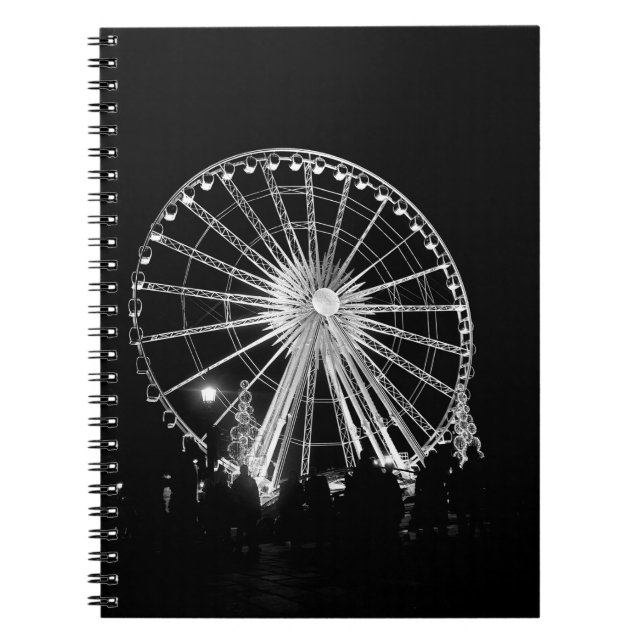 CADERNO ESPIRAL PESSOAS PERTO DA RODA FERRIS (Frente)
