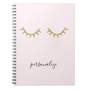 Caderno Espiral Pestanas chamativos Dourados