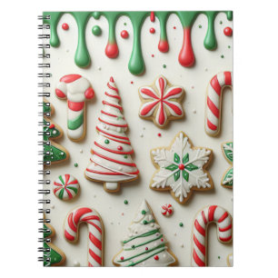 Caderno Espiral Pestanejo de Natal blusa feia de suéter de Natal