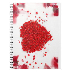 Caderno Espiral Petais do Coração