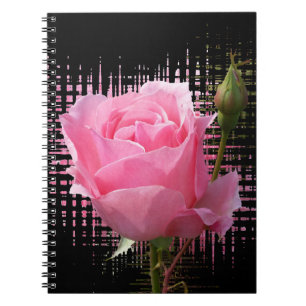Caderno Espiral Pétalas rosa rosa cor-de-rosa