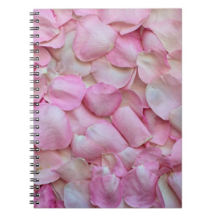Caderno Espiral Pétalas Rosa Rosa Rosa Rosa Rosa Rosa
