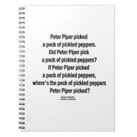Peter Piper Pegou Peck De Pimentos Picados