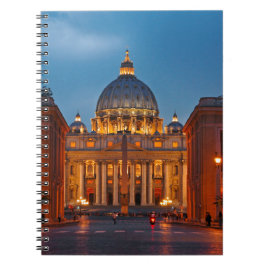 Caderno Espiral Petersdom em Roma - Itália
