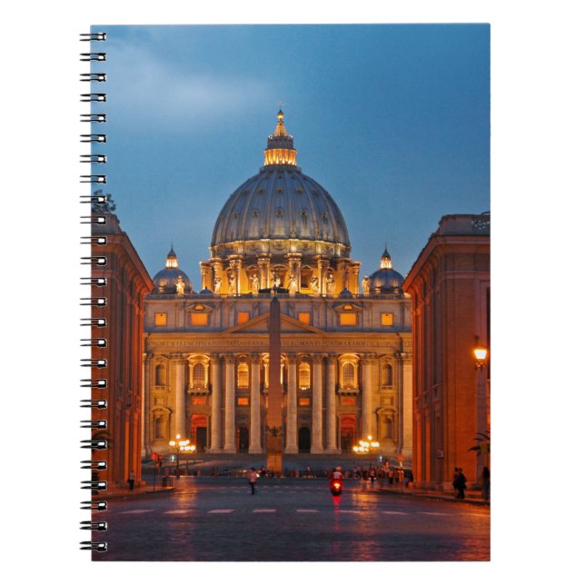 Caderno Espiral Petersdom em Roma - Itália (Frente)