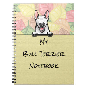 Caderno Espiral Pevendo notebook bonito Bull Terrier
