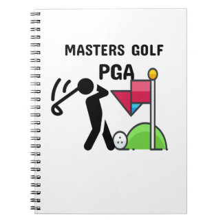 Caderno Espiral Pga de golfe mestrado