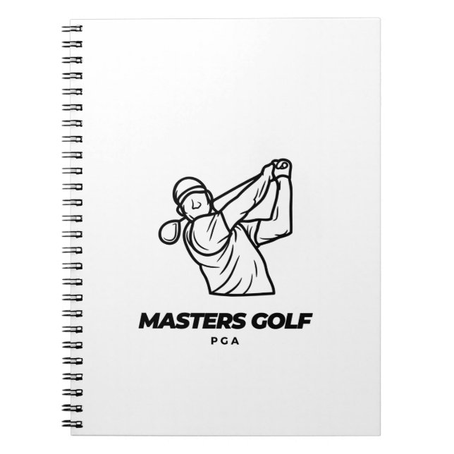 Caderno Espiral pga, golfe (Frente)