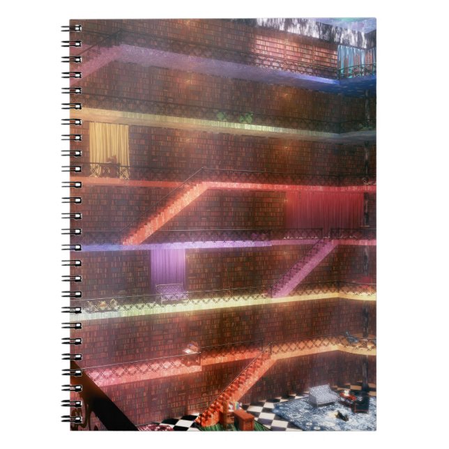 Caderno Espiral Phantastes: O Notebook da Biblioteca do Palácio (Frente)