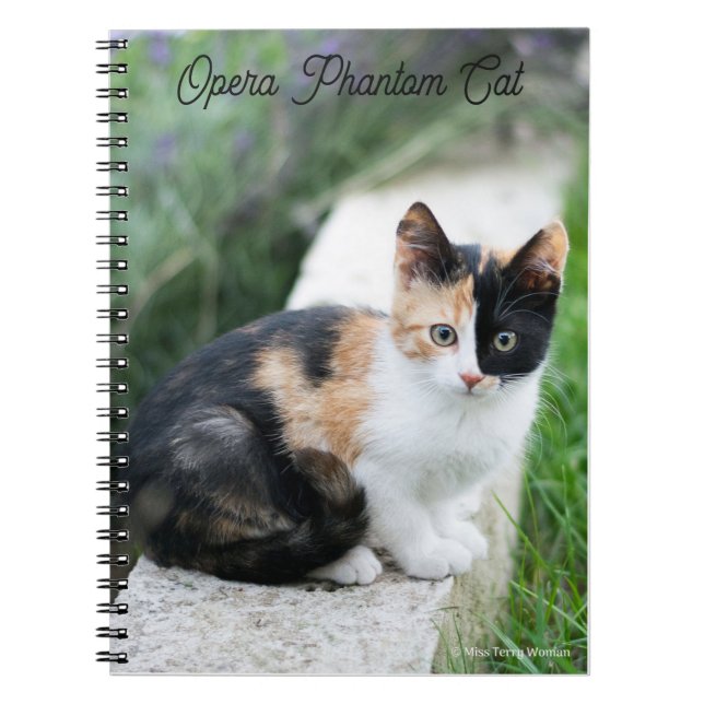 Caderno Espiral Phantom Ópera Cat (Frente)