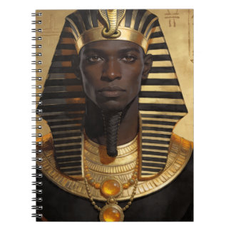 Caderno Espiral Pharaoh Energy — Arte Moderna do Antigo Rei Africa
