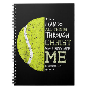 Caderno Espiral Philippians 4 13 Eu Posso Fazer Tudo, Christian De