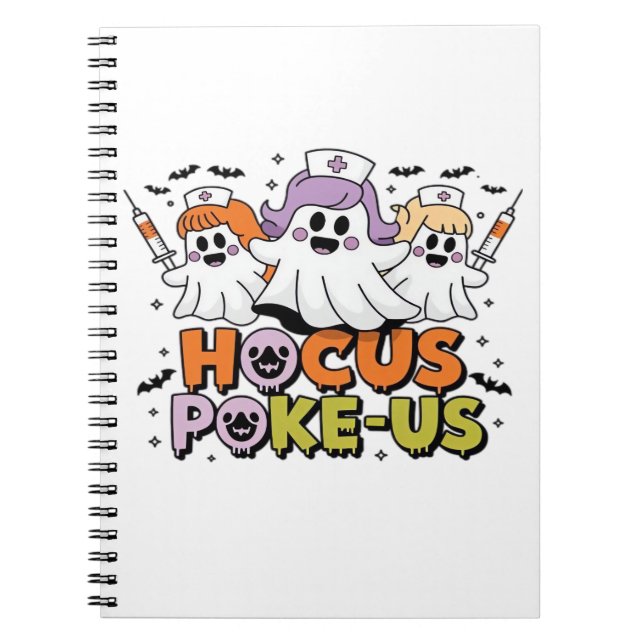 Caderno Espiral Phlebotomist Halloween Medical Lab Tech Spooky ER (Frente)