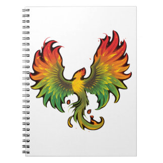 Caderno Espiral Phoenix Rising – Ein Design voller Kraft und Wiede