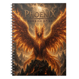 Caderno Espiral Phoenix Sunrise Spire Dark Cinema