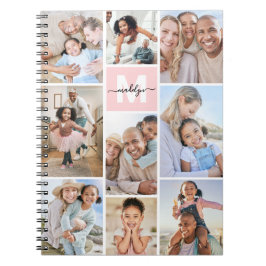 Caderno Espiral Photo Blush Pink Monogram