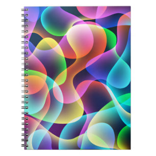 Caderno Espiral Photo Notebook/Multicolored Abstract