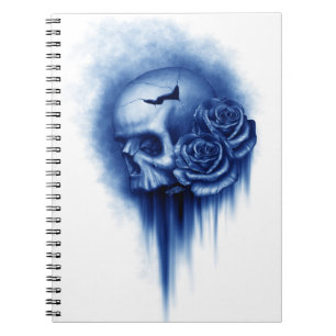 Caderno Espiral Photo Notebook/Skull with Roses