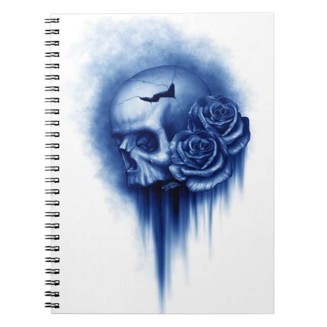 Caderno Espiral Photo Notebook/Skull with Roses (Frente)
