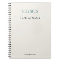 Physics Notebook – Minimal Academic Edition