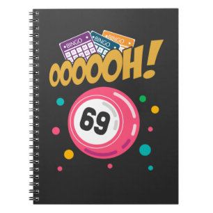Caderno Espiral Piada 69 do Bingo Engraçado
