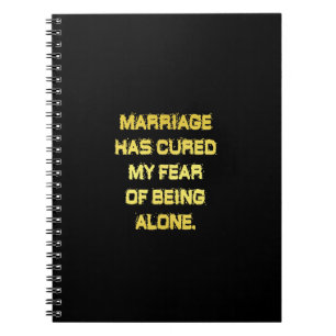 Caderno Espiral Piada de Casamento e Medo Engraçada