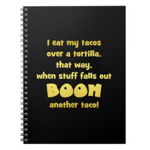 Caderno Espiral Piada Divertida de Tortilla Boom