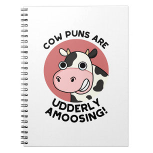 Caderno Espiral Piadas de Vaca Totalmente Divertidas Piada de Anim