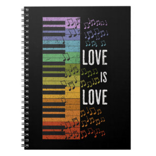 Caderno Espiral piano arco-íris