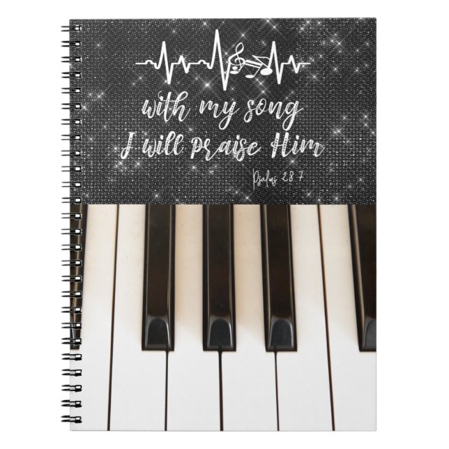 Caderno Espiral PIano com Script de Salms (Frente)