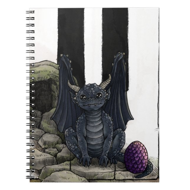 Caderno Espiral Piano Forest Dragon notebook (Frente)