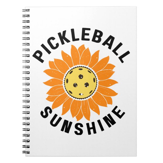 Caderno Espiral Pickleball sol (Frente)