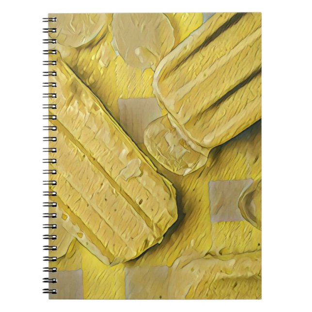 Caderno Espiral Picolé de cone de sorvete amarelo (Frente)