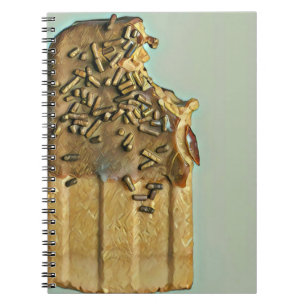 Caderno Espiral picolé de sorvete de chocolate