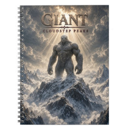 Caderno Espiral Picos Gigantes da Nuvem Cinema Escuro
