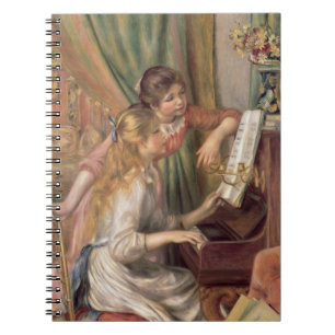 Caderno Espiral Pierre A Renoir   Jovens raparigas no Piano
