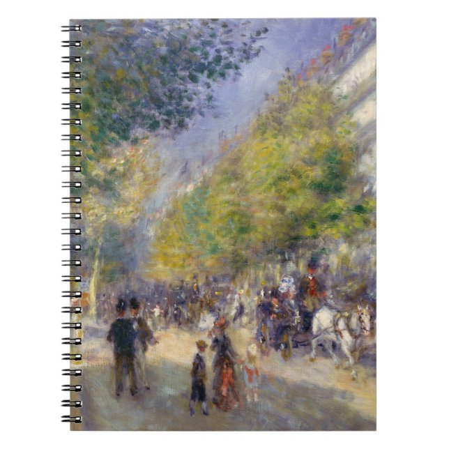 Caderno Espiral Pierre-Auguste Renoir - Paris, Grands Boulevards (Frente)