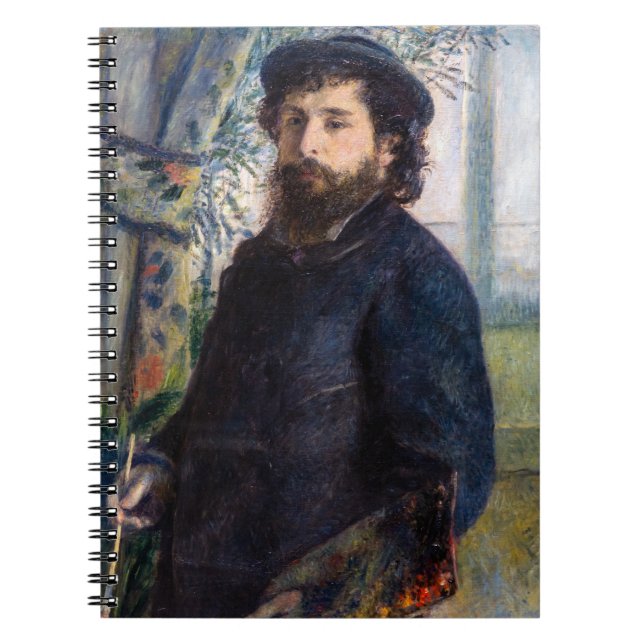 Caderno Espiral Pierre Auguste Renoir - Retrato de Claude Monet (Frente)