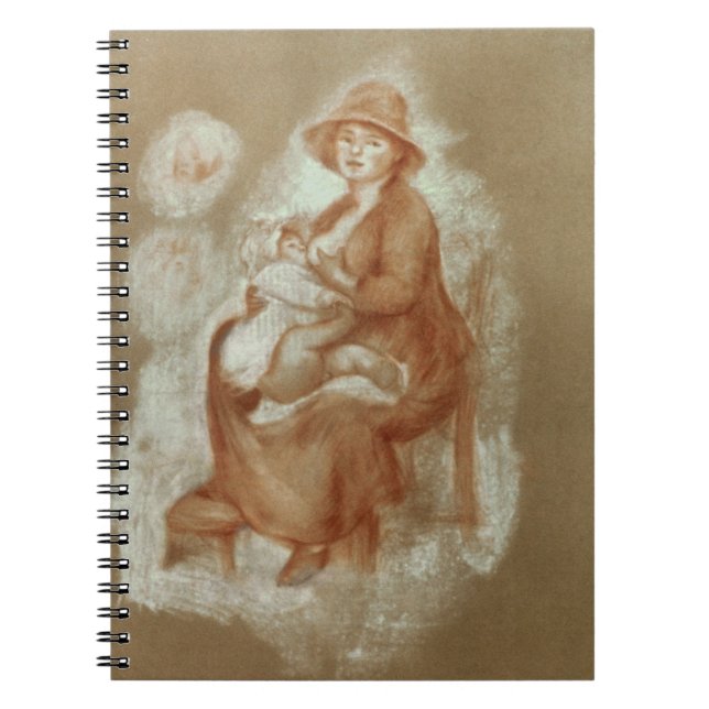 Caderno Espiral Pierre uma maternidade de Renoir | (Frente)