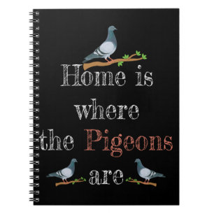 Caderno Espiral Pigeon Lover Pigeon Racing Gift Pigeon Reproduçã